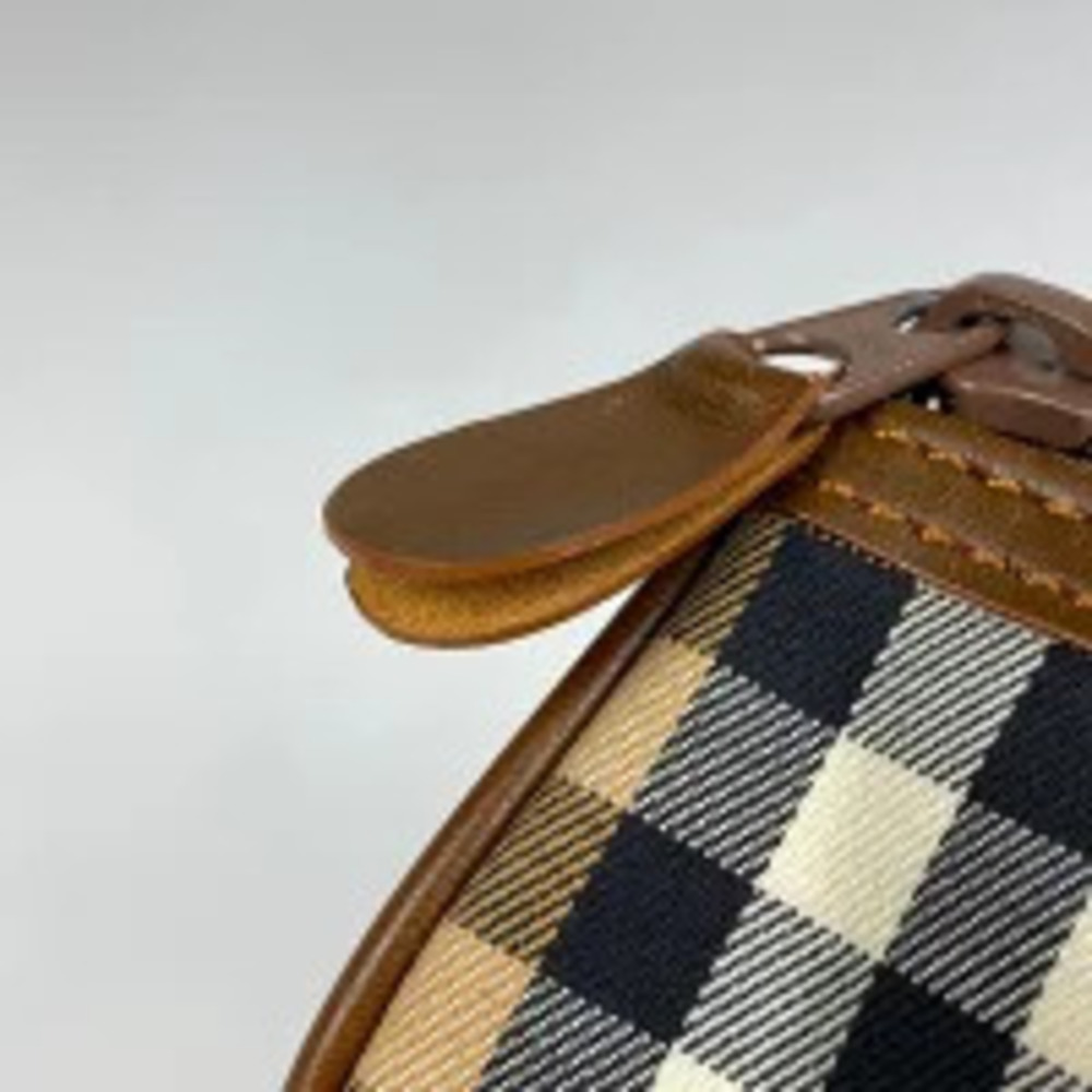 Burberry check 2way Shoulder Bag canvas brown - Picture 3 of 7